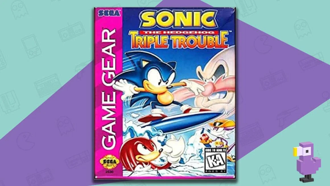 best sega game gear games - Sonic The Hedgehog Triple Trouble game case