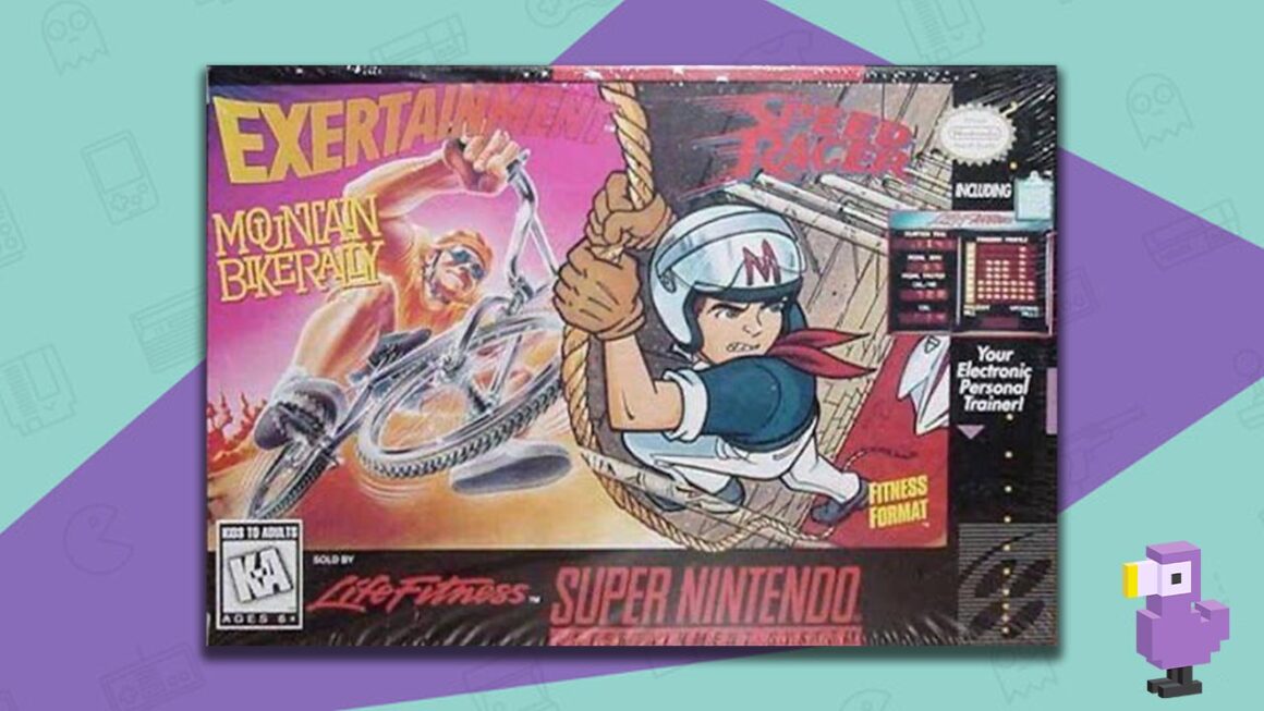 Exertainment Mountain Bike Rally / Speed Racer Combo Pack game box for the SNES