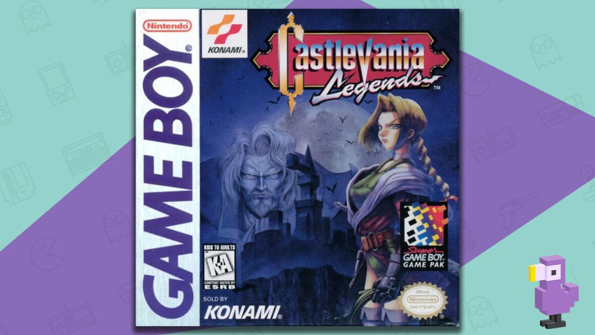 Castlevania Legends Gameboy DMG game box cover art