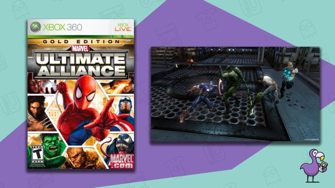 rare xbox 360 games - marvel ultimate alliance gold