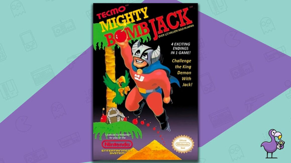 best nes games - Mighty Bomb Jack game case cover art