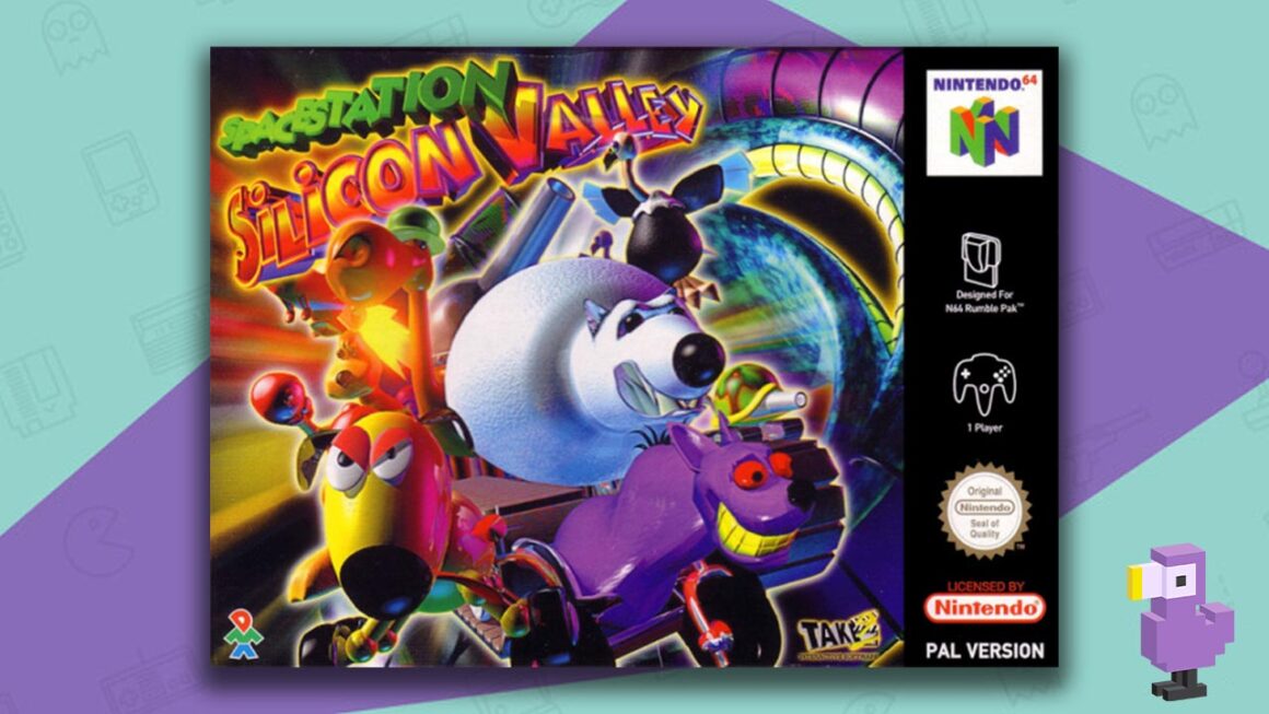 underrated N64 games - space station Silicon Valley cover 