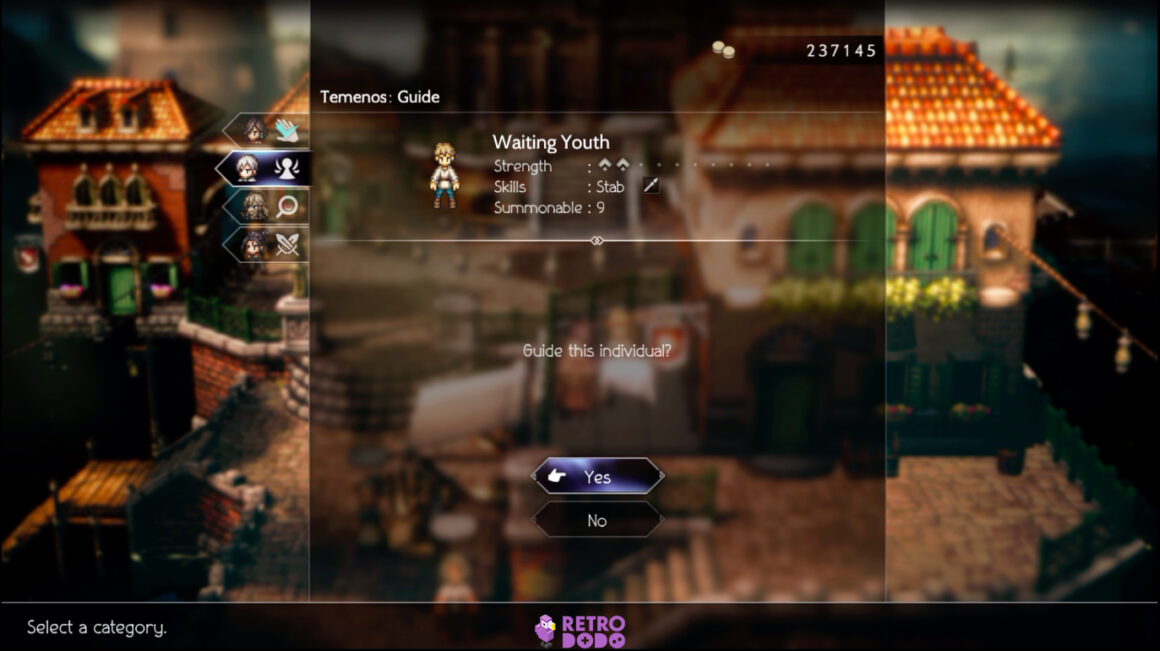 how to solve Waiting All Day & Night in Octopath Traveler II - Waiting Youth stats
