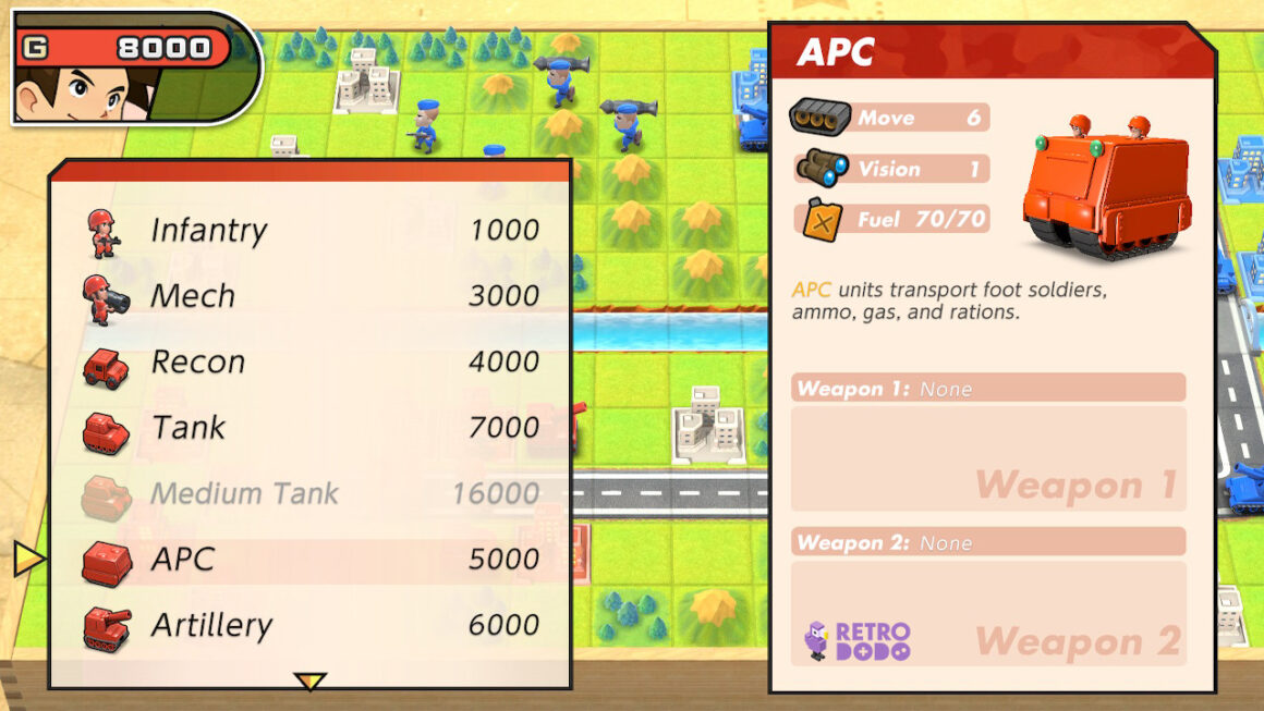 How To Win Mission 05 In Advance Wars Re-Boot Camp Unit list