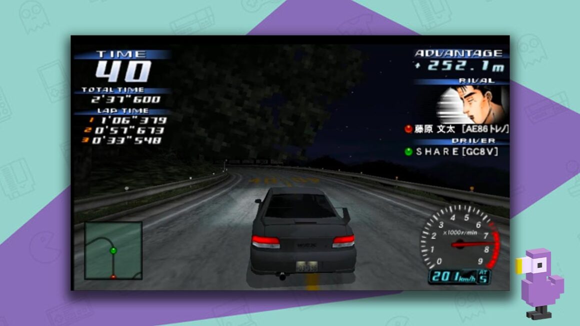 Initial D: Street Stage psp gameplay