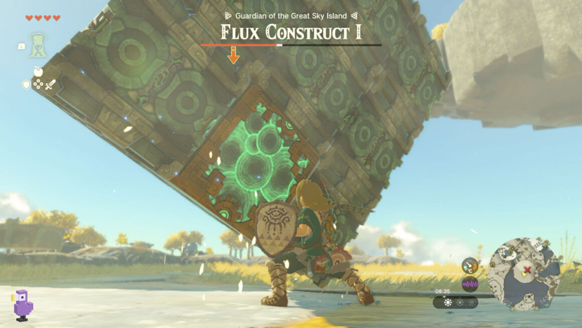 How To Beat Flux Construct 1 in Zelda Tears Of The Kingdom giant cube