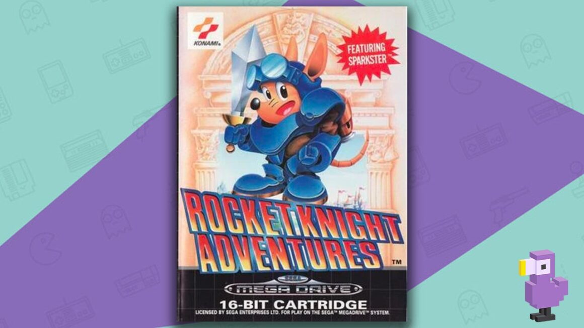 Rocket Knight Adventures game case cover art best 2D platform games