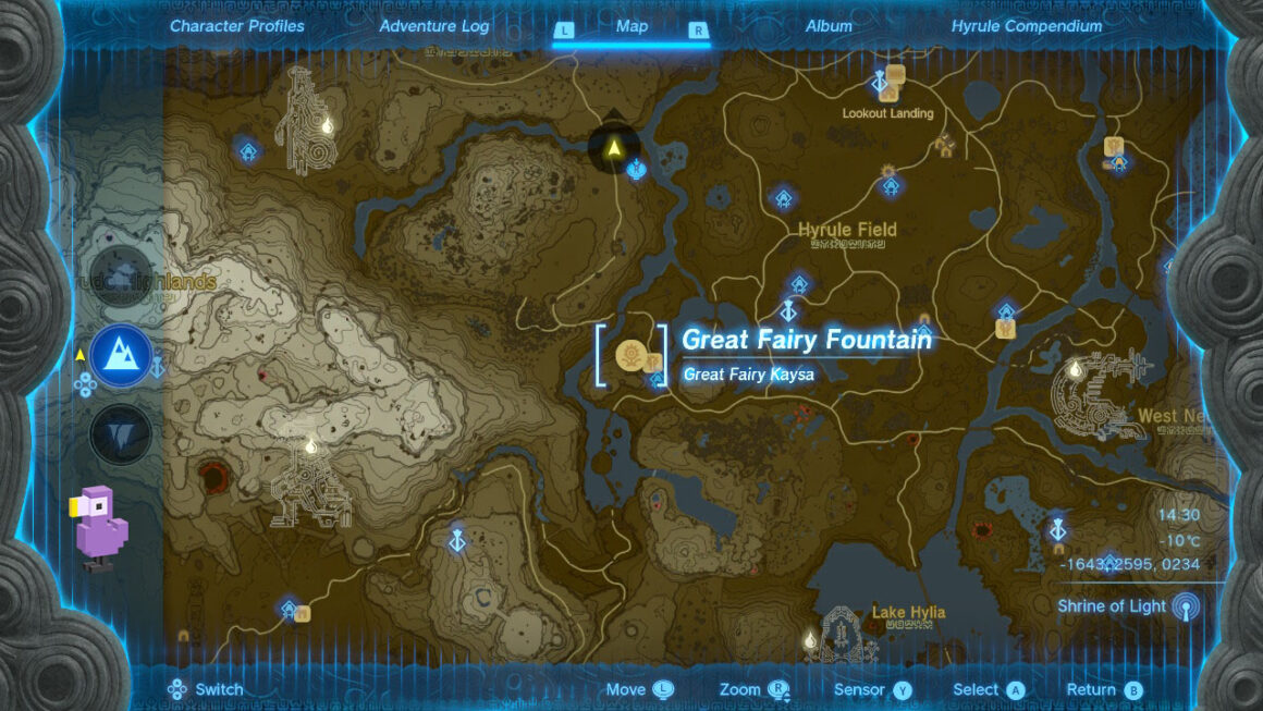 All Great Fairy Locations In Zelda Tears Of The Kingdom map location
