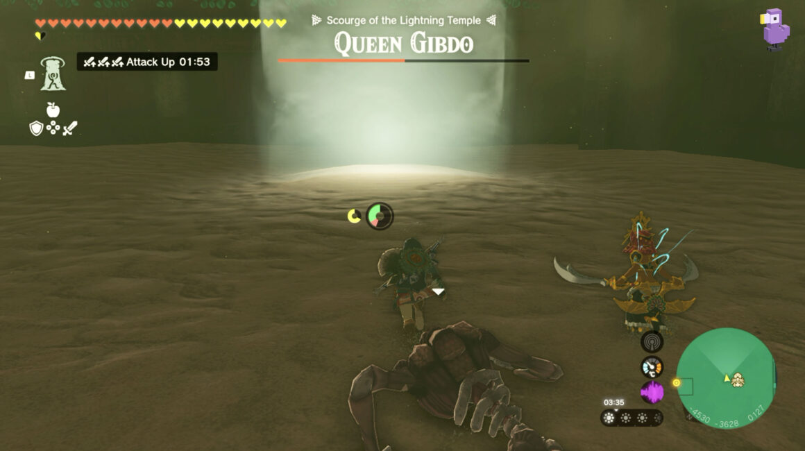 How To Beat Queen Gibdo In Zelda Tears Of The Kingdom light shafts