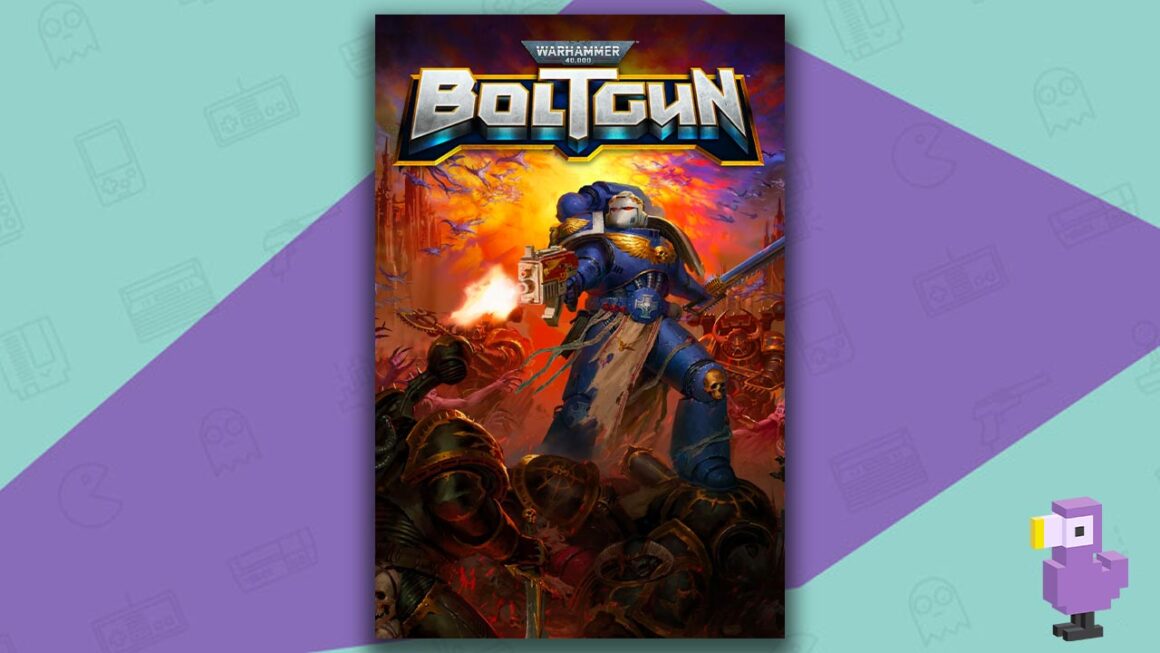 Warhammer 40K Boltgun game case cover art