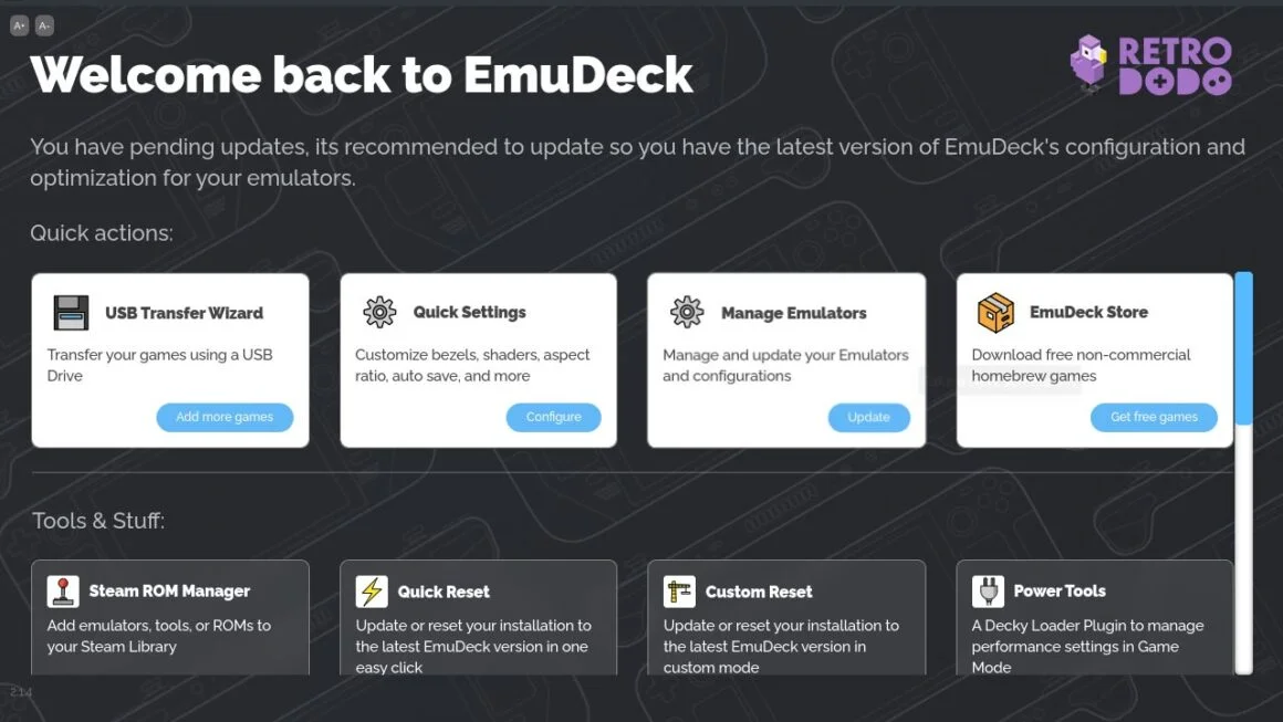 How To Emulate The Original Xbox On Steam Deck - Emudeck page