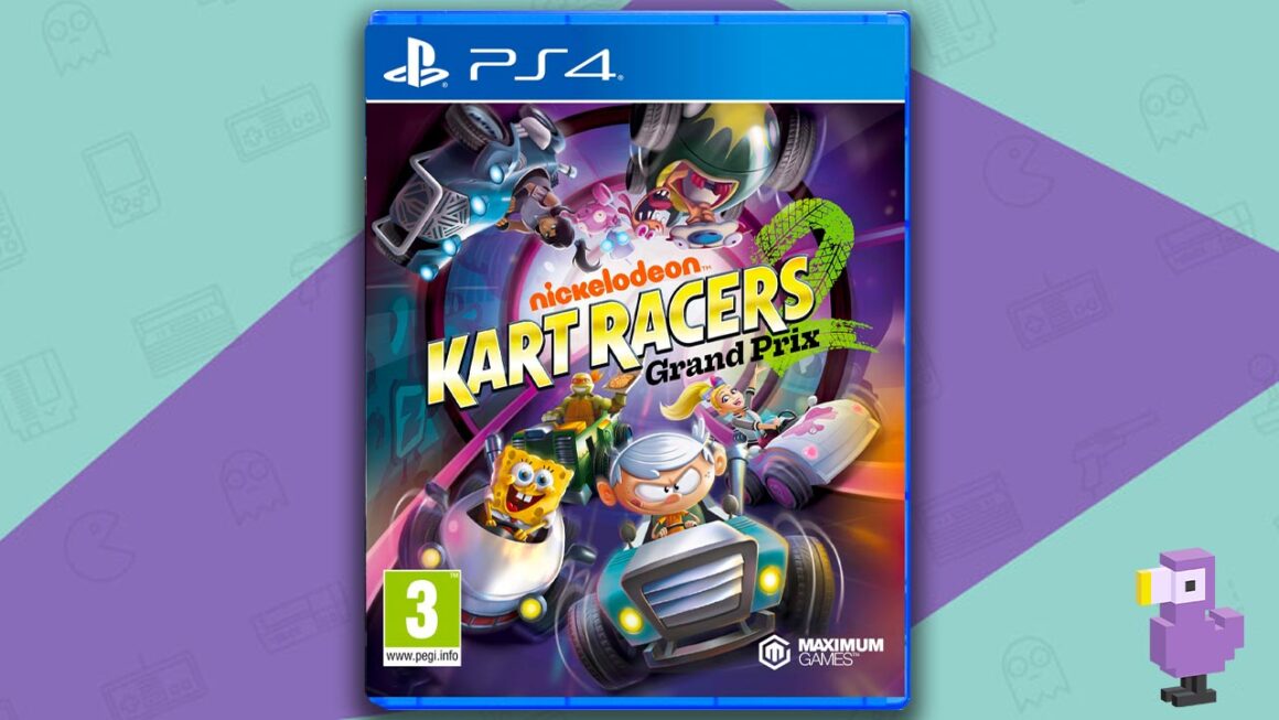 games like Mario Kart on PS4 PS5 -  Nickelodeon Kart Racers: Grand Prix game case cover art  PS4
