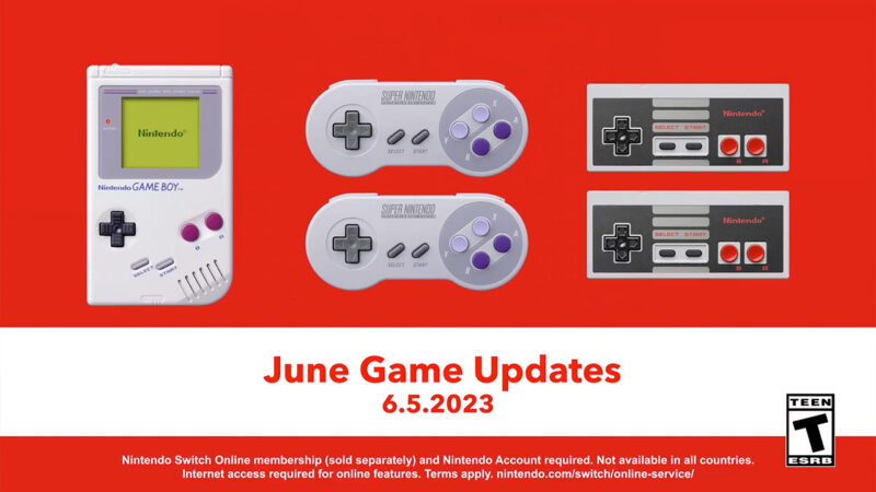 Nintendo Switch Online June Game Updates