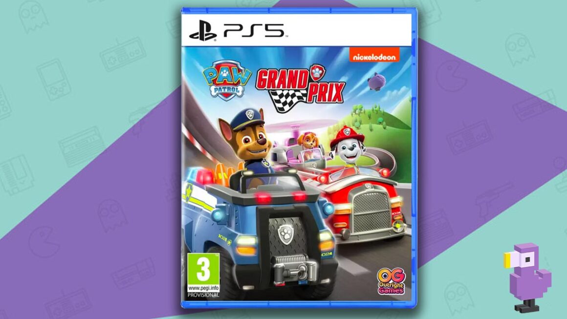 games like Mario Kart on PS4 PS5 -  game case cover art PS5