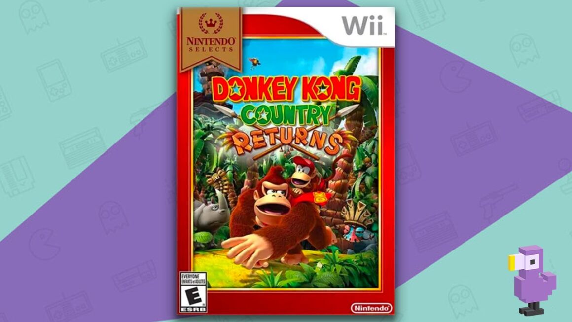 เกมแพลตฟอร์มที่ดีที่สุด - Donkey Kong Country Returns เคสเคสเกม Art Wii