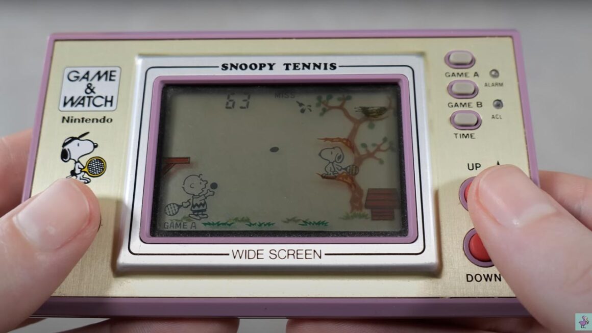 the history of Nintendo's Game & Watch handhelds - Snoopy Tennis