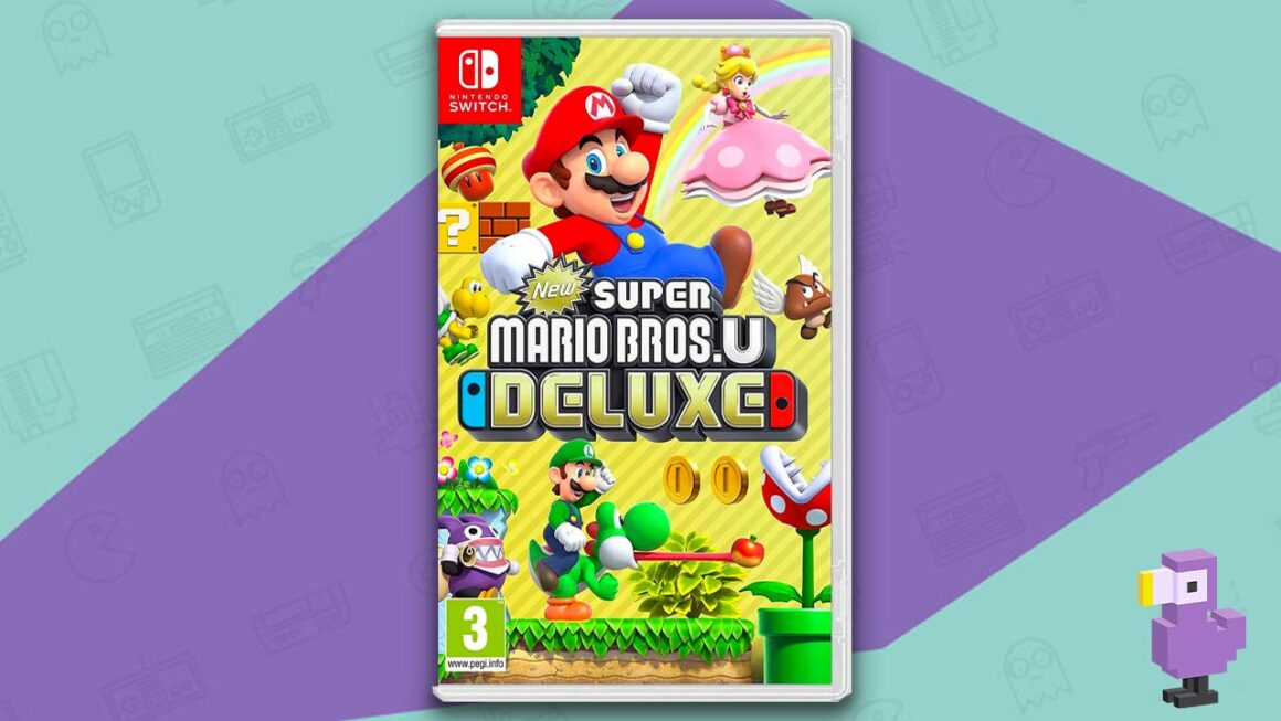 best platform games - New Super Mario Bros. U Deluxe game case cover art