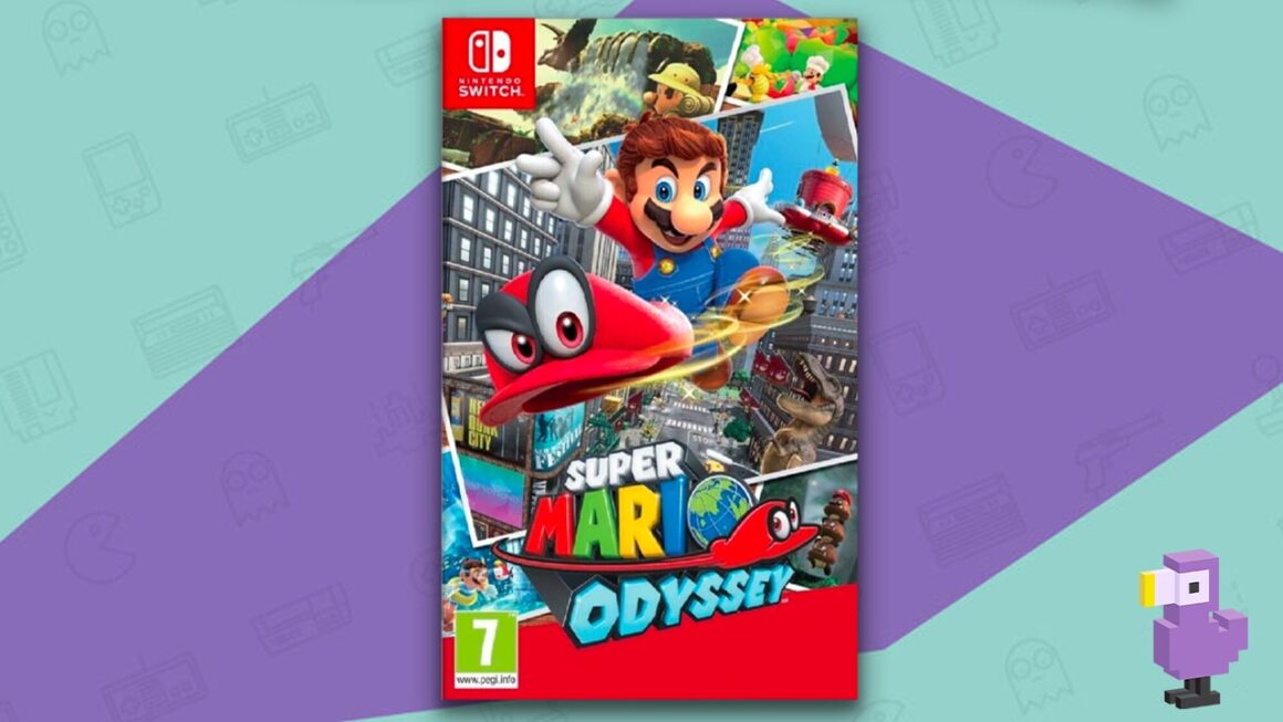 Beste platformgames - Super Mario Odyssey Game Case Cover Art
