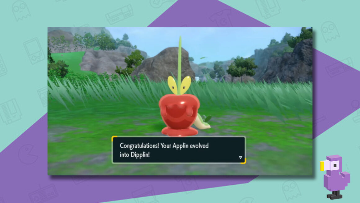 evolve applin into dipplin pokemon scarlet violet