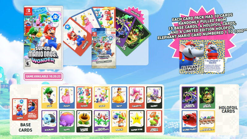 Super Mario Bros. Wonder + Exclusive Trading Card Pack