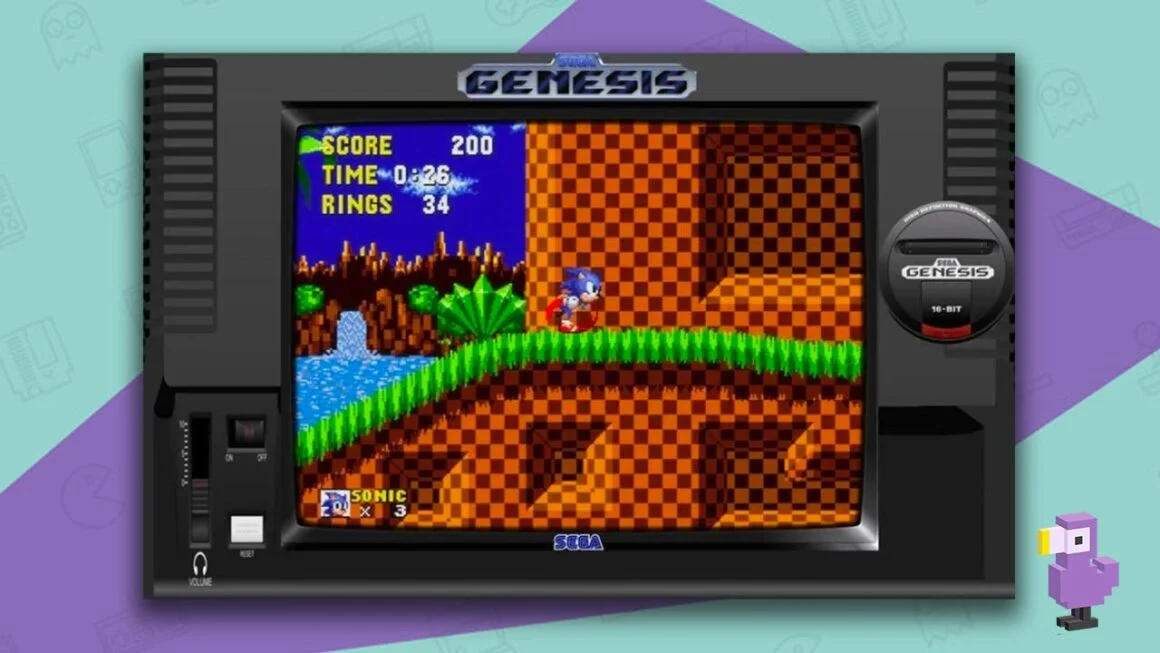 RetroArch emulator with a Sega Genesis skin
