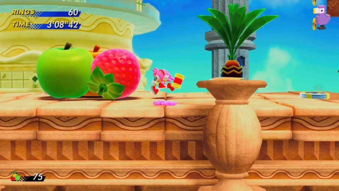 AMY USES HER HAMMER ON GIANT FRUIT - Sonic Superstars Trophy & Achievement Guide
