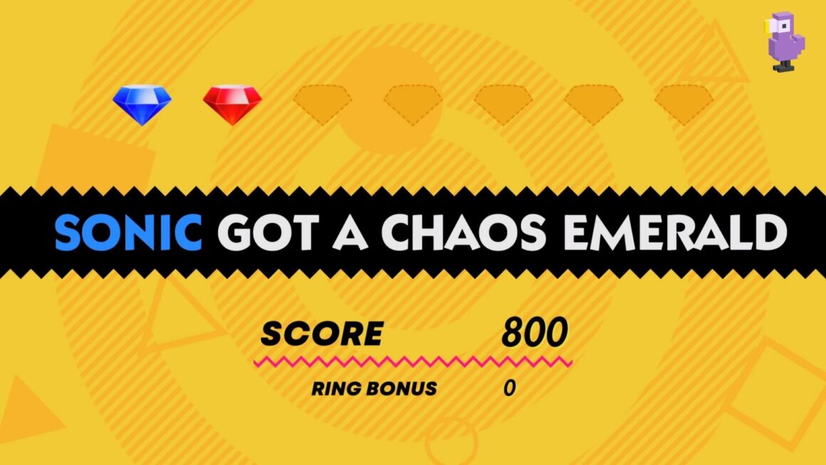 SONIC SUPERSTARS RED CHAOS EMERALD RESULTS SCREEN