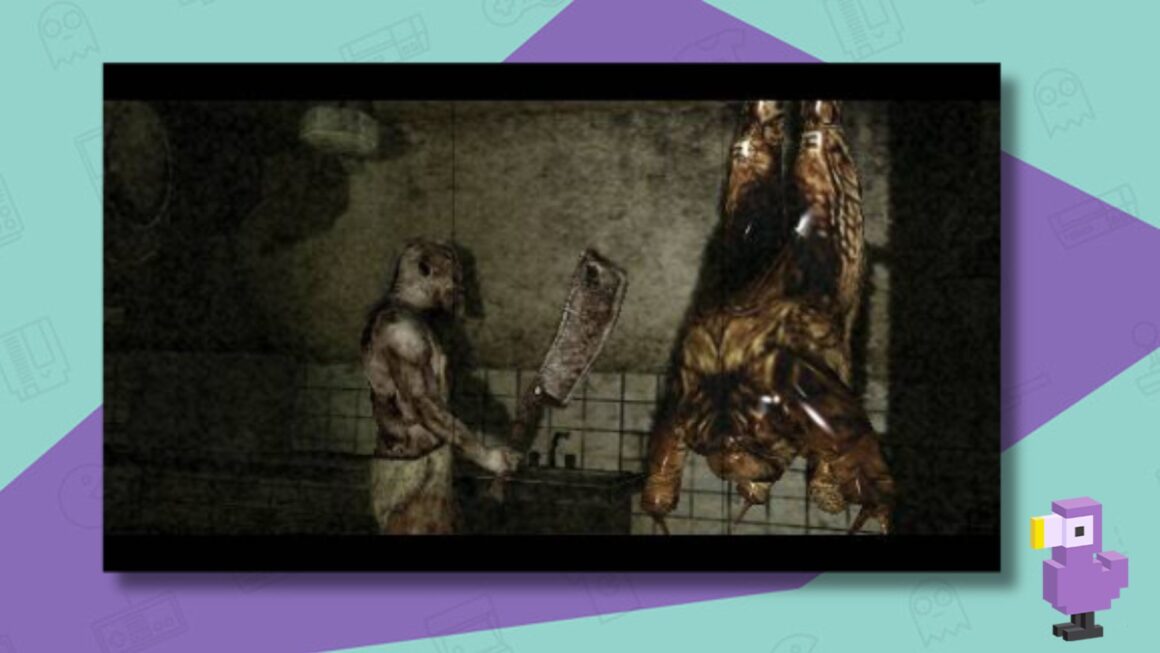 SILENT HILL ORIGINS SCREENSHOT OF MAN WITH CLEAVER