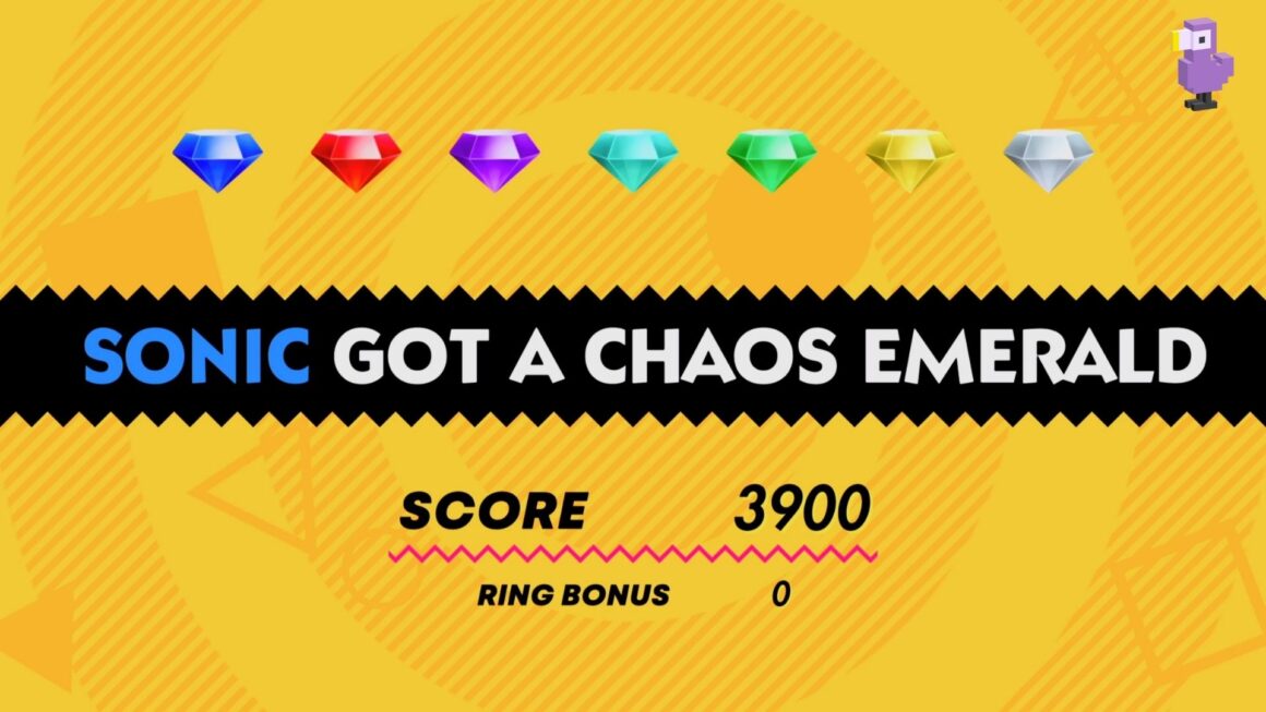 SONIC SUPERSTARS WHITE CHAOS EMERALD RESULTS SCREEN
