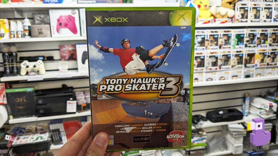 Tony Hawk's Pro Skater 3 game case for the original Xbox