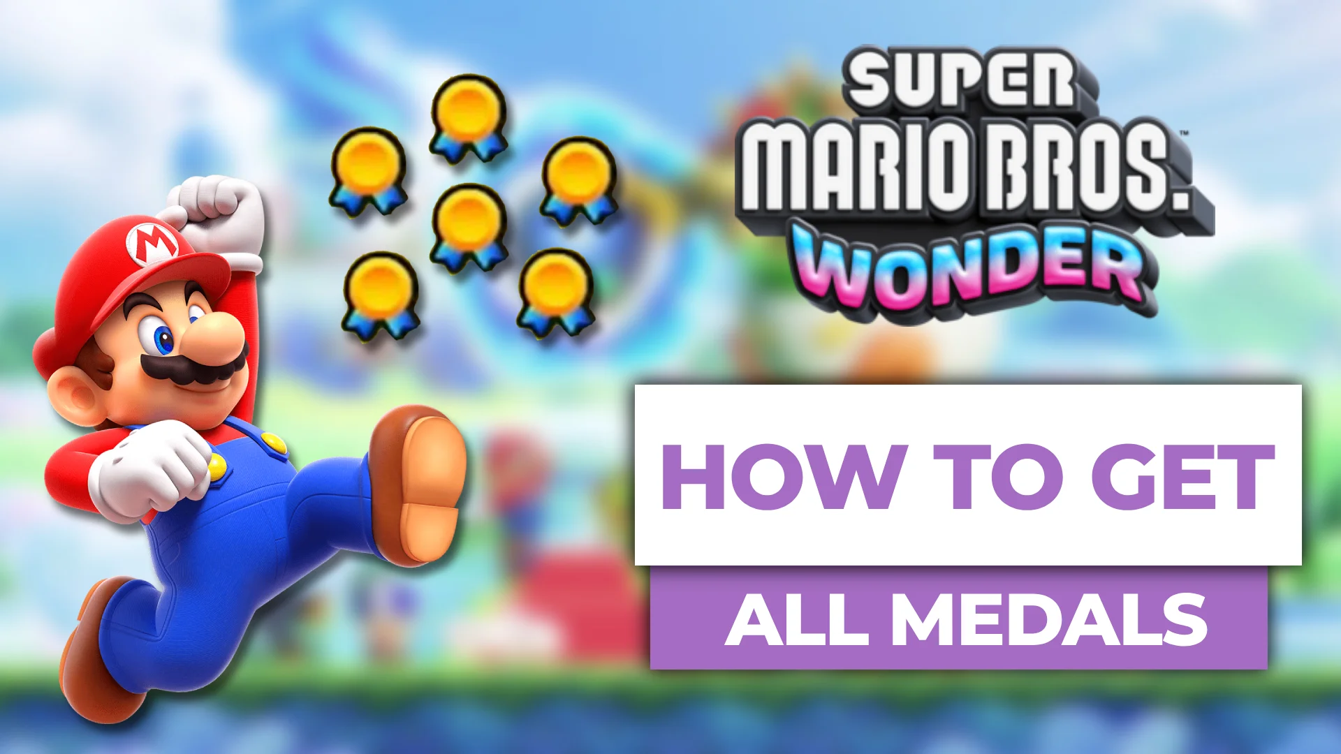 how to get all medals super mario bros wonder