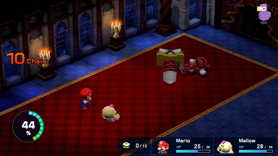 Super Mario RPG gameplay - Claymorton on the ground