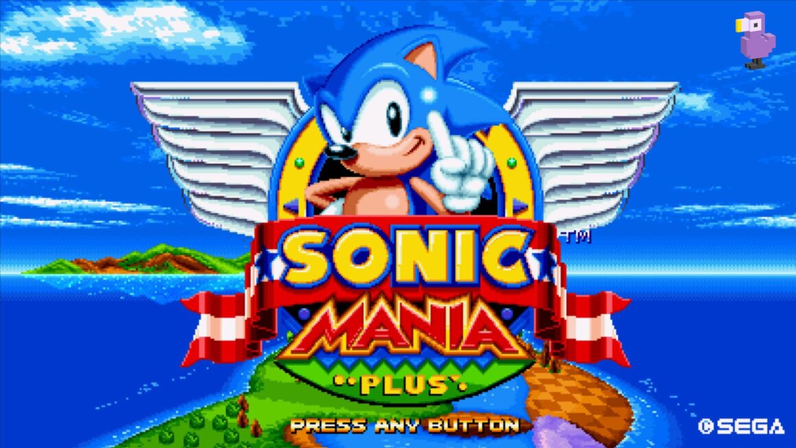Sonic Mania title screen - best 2D platform games