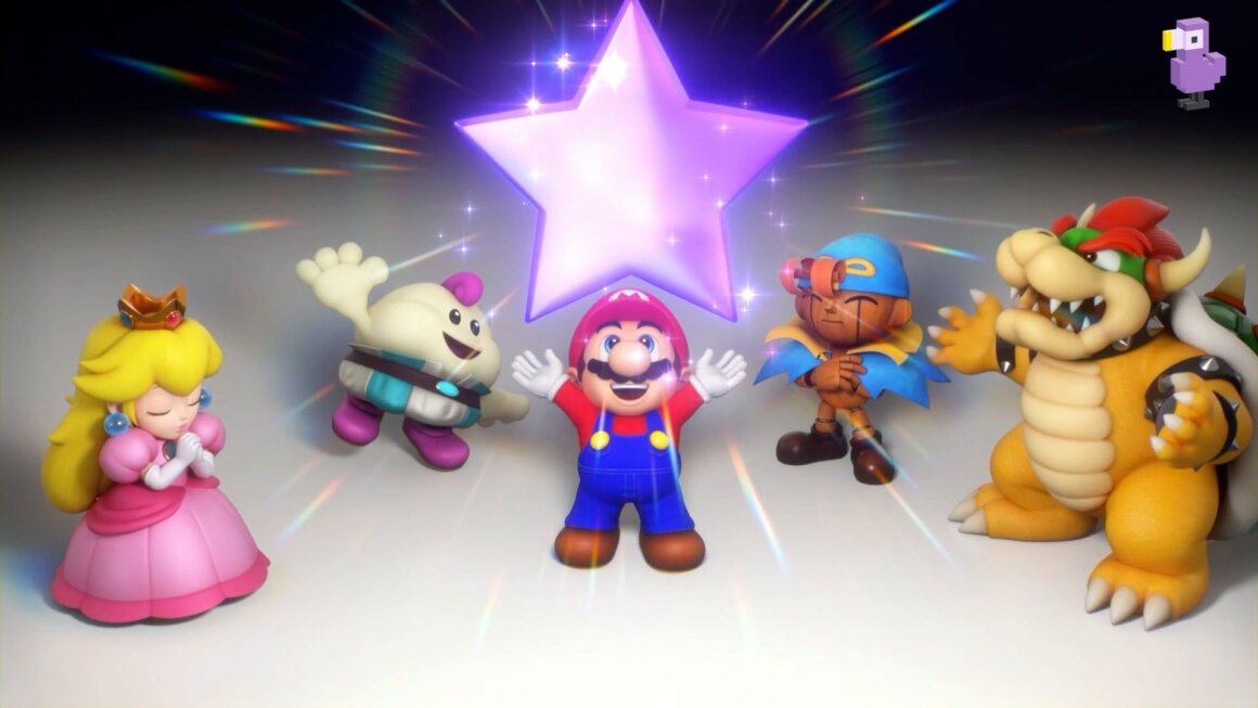 Mario with a star