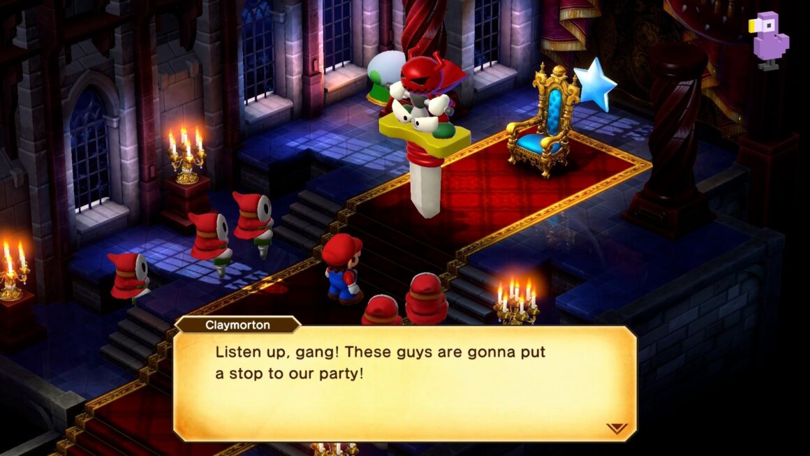 Super Mario RPG - Claymorton addressing the shy guys