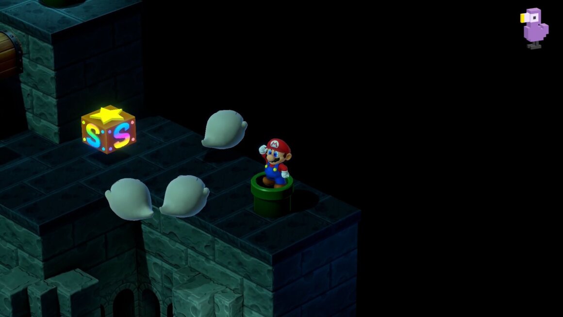 Super Mario RPG - Mario fighting boos