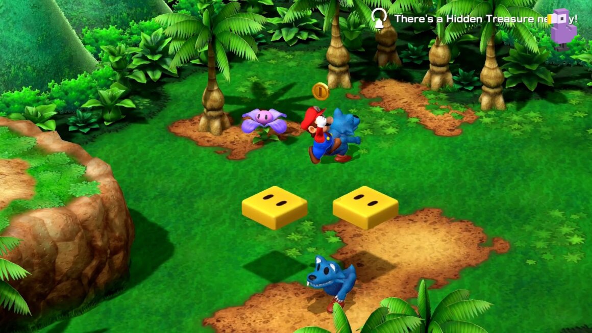Super Mario RPG - Mario jumping on platforms