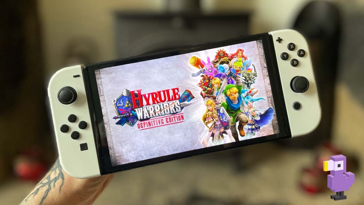 Hyrule Warriors definitive edition on Seb's Nintendo Switch OLED