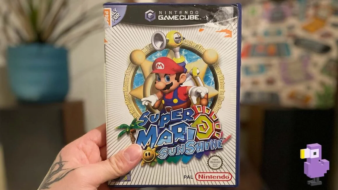 Super Mario Sunshine game case cover art