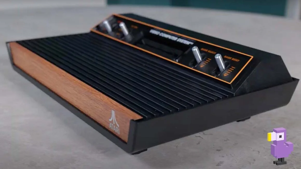 Atari 2600+ Review - The console from a side on view
