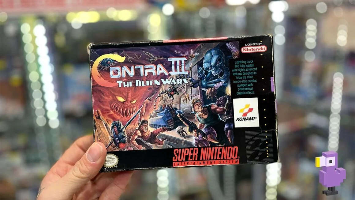 Contra III The Alien Wars Super Nintendo Entertainment System game box