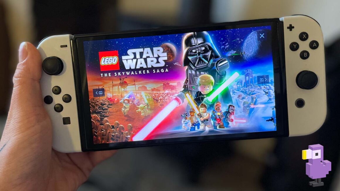 Lego Star Wars The Skywalker Saga on Seb's Nintendo Switch OLED with white Joycons
