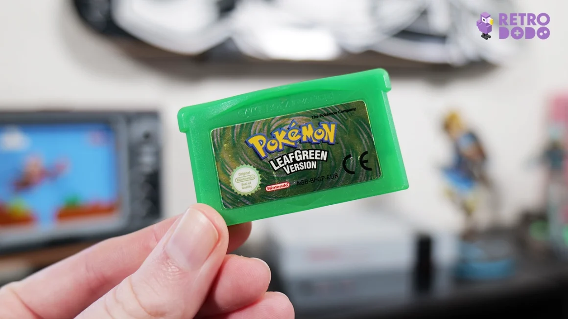 Best selling gba games - Pokemon Leaf Green game cart