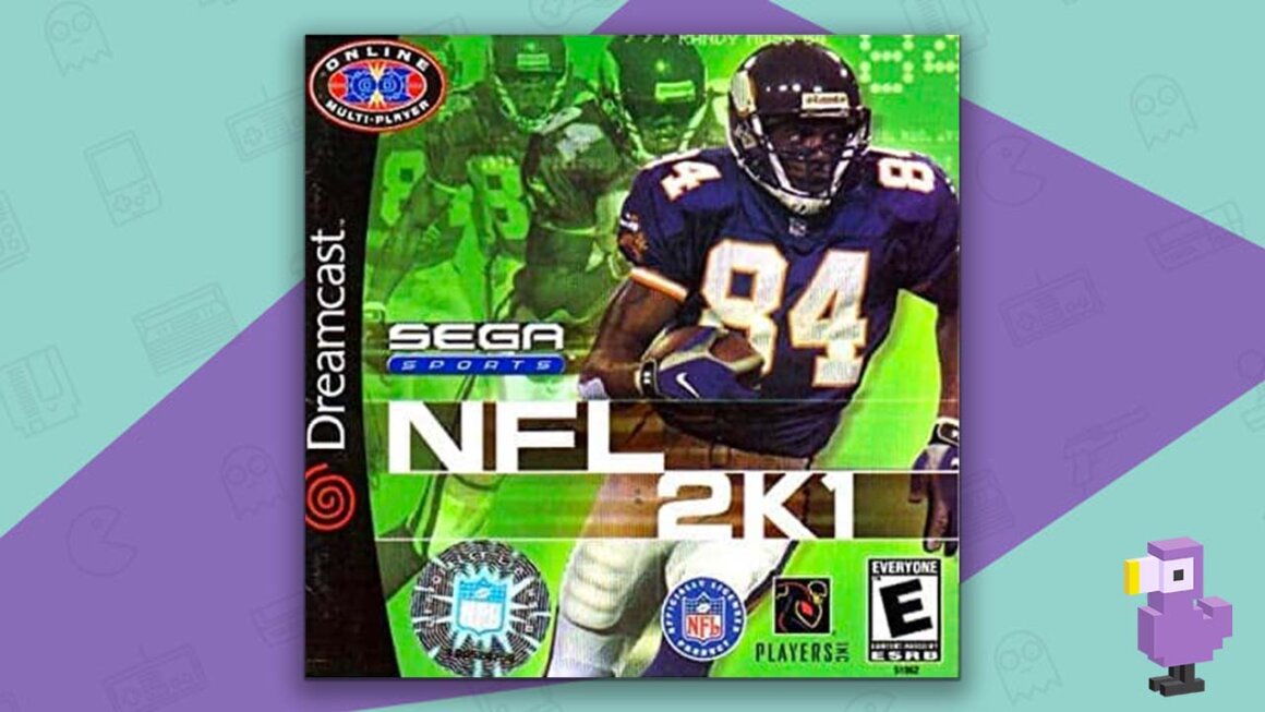 NFL 2K1 game case cover art