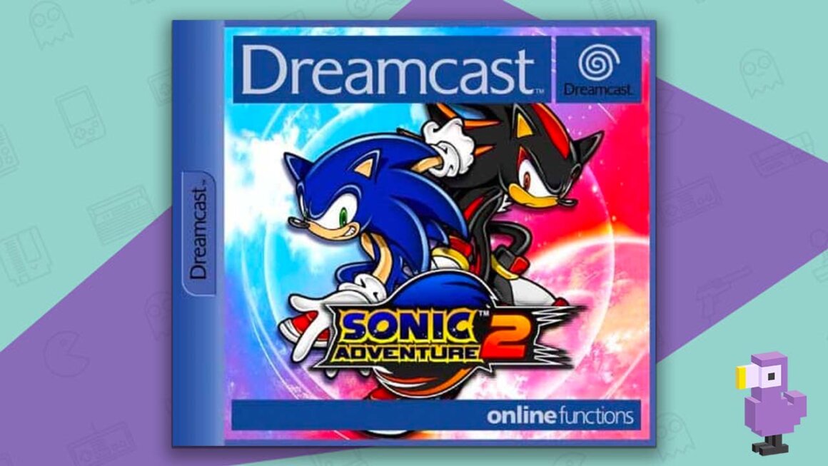 Sonic Adventure 2 game case cover art best dreamcast games
