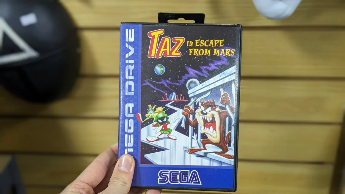 Taz in escape from mars game case cover art