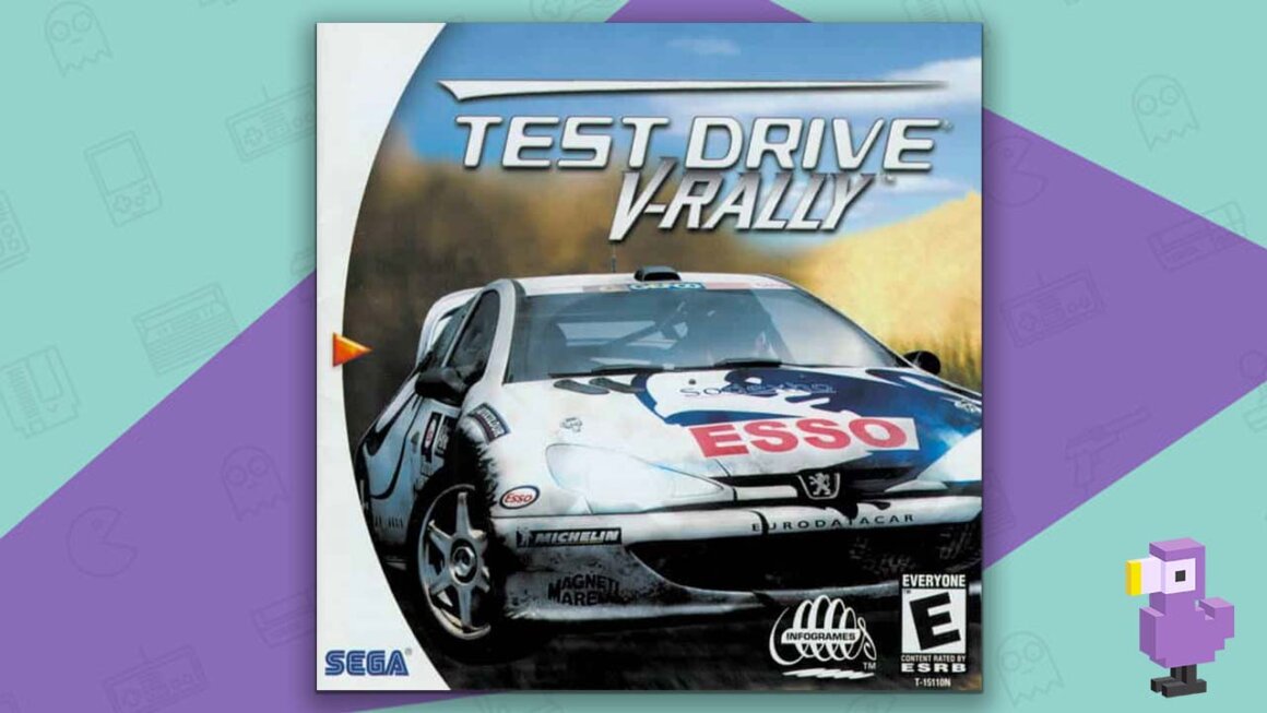 Test Drive V-Rally game case dreamcast