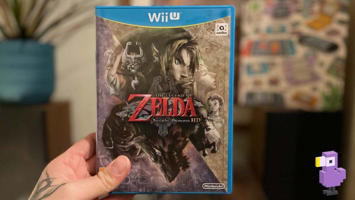 Wii U Game Case for The Legend of Zelda: Twilight Princess HD (2015) held by Seb