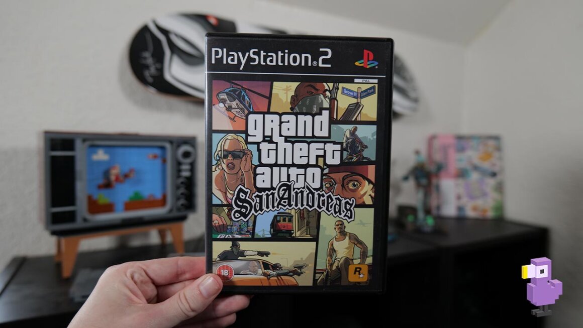 Grand Theft Auto: San Andreas game case cover art best selling Ps2 games