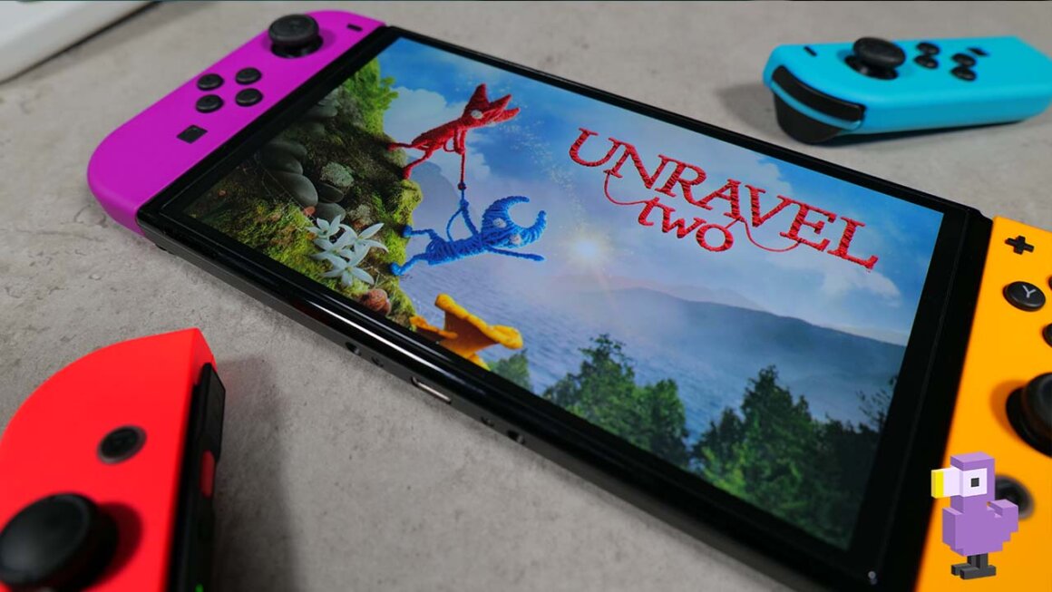 Unravel Two on Rob's Nintendo Switch